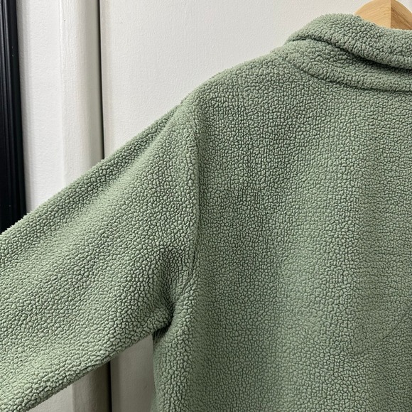 Karen Neuburger‎ S Jacket Mint Green Fleece Knit Retro Plush Pastel Teddy Winter - Picture 6 of 8